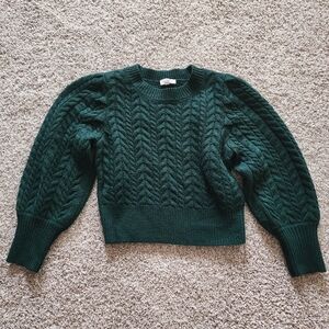 Sugarlips EuC Green Cableknit Sweater